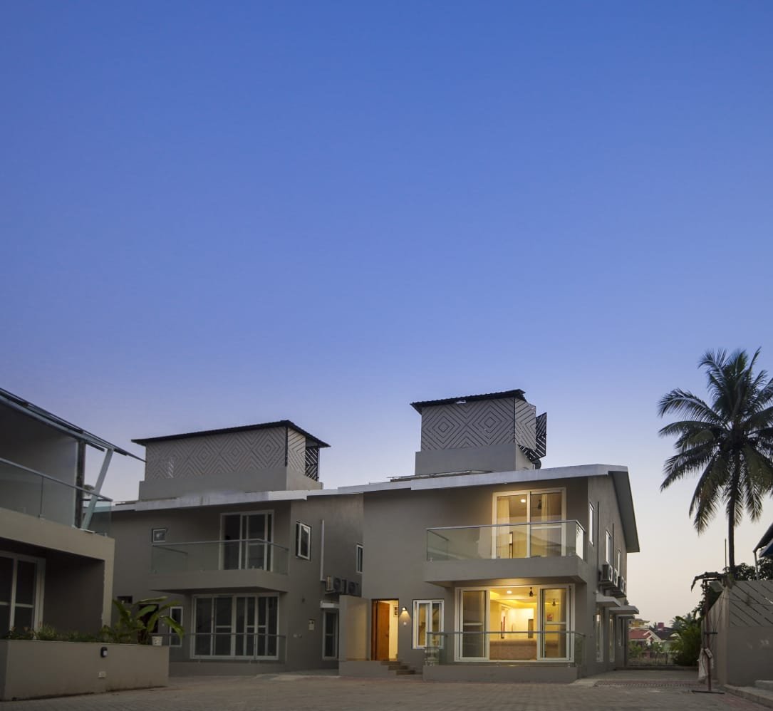 Ambica villas at dusk