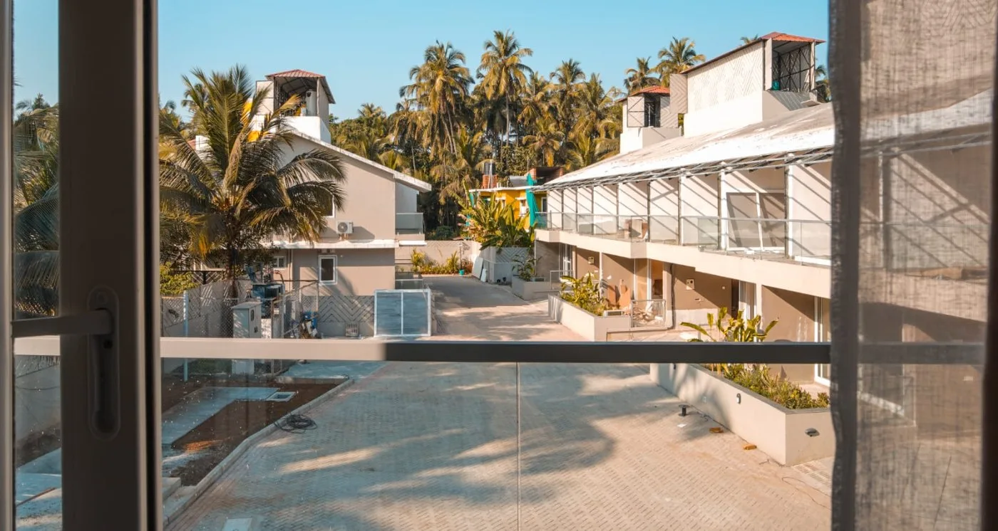 The villa enclave by day