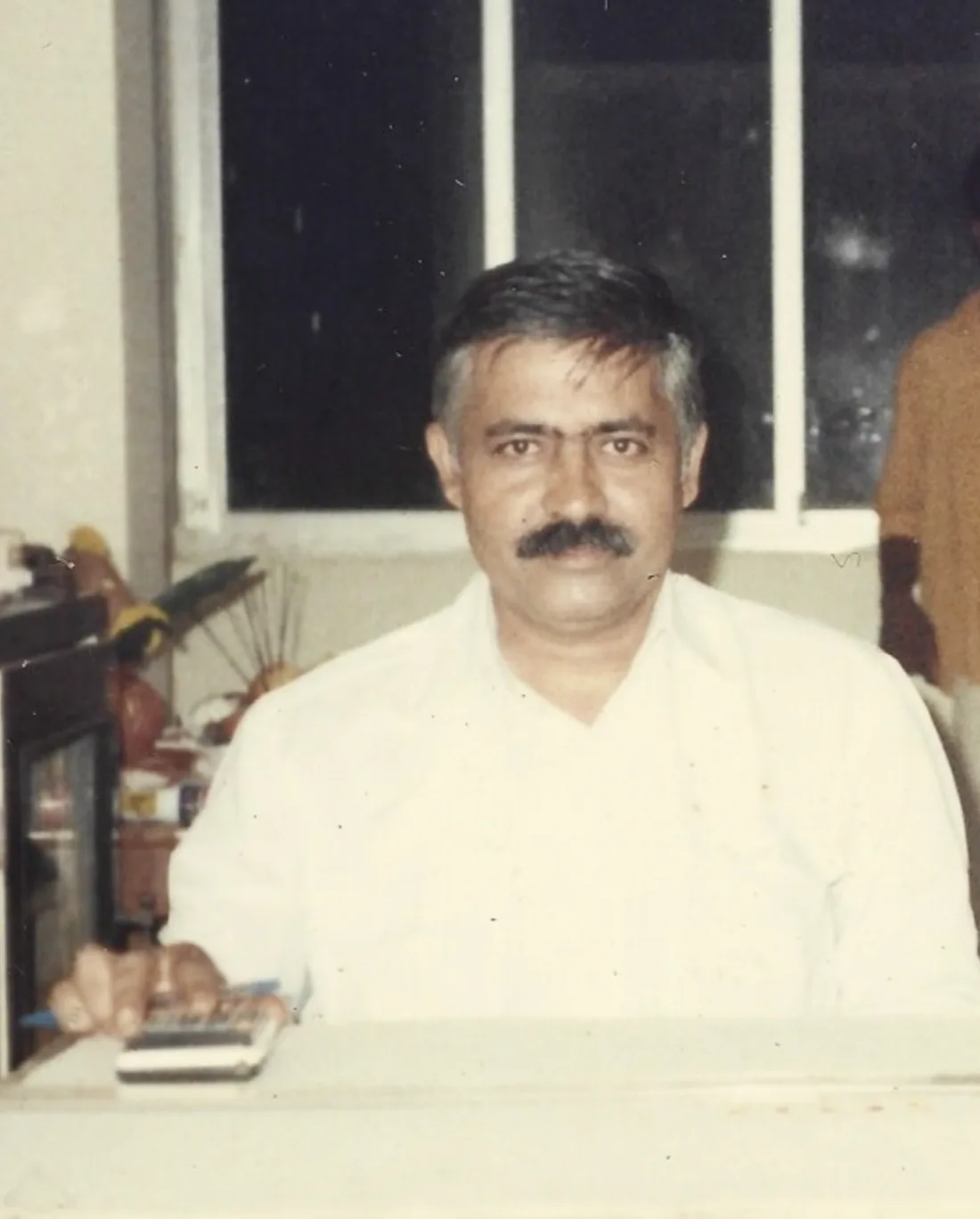 Dattatraya Shivaji Thorwat at his desk